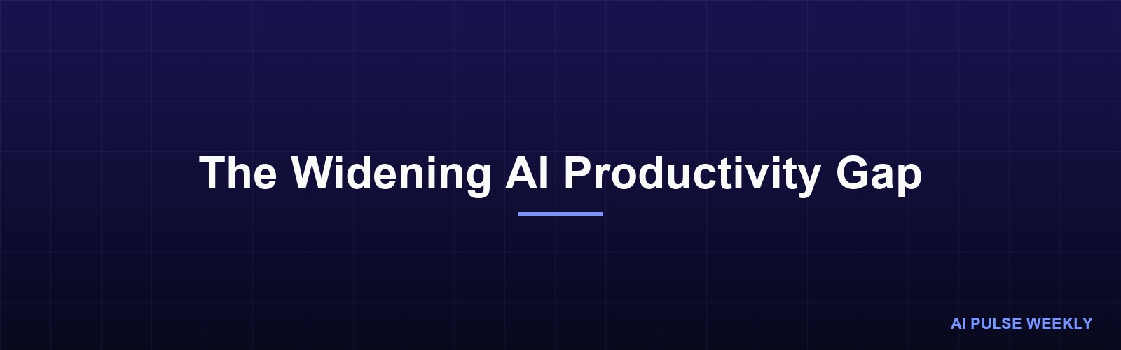 The Widening AI Productivity Gap