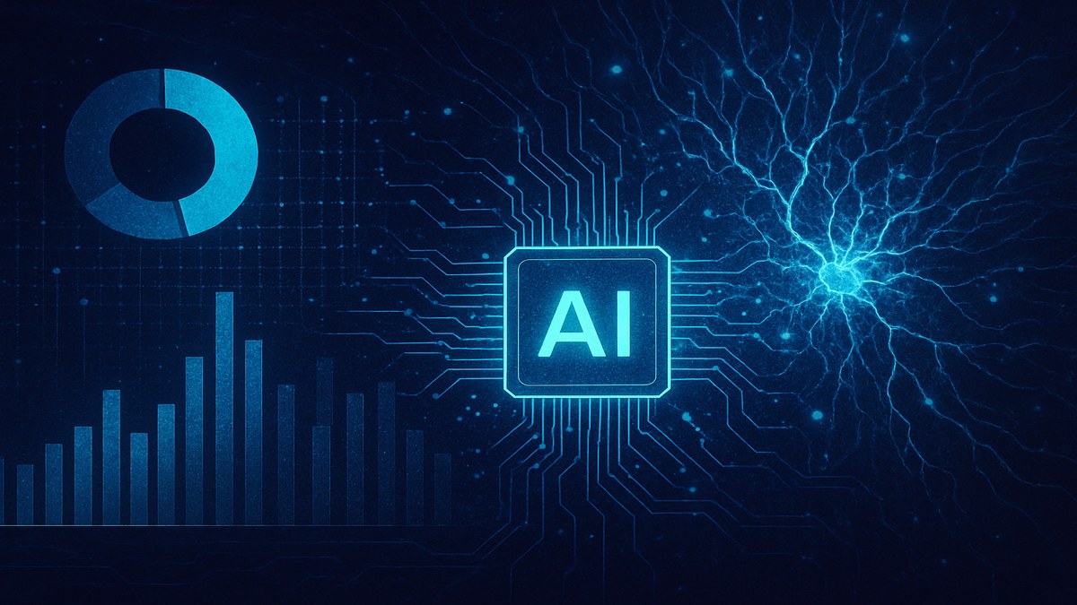 PwC Study Highlights AI Wealth Concentration Among Top 20% of Companies — illustration